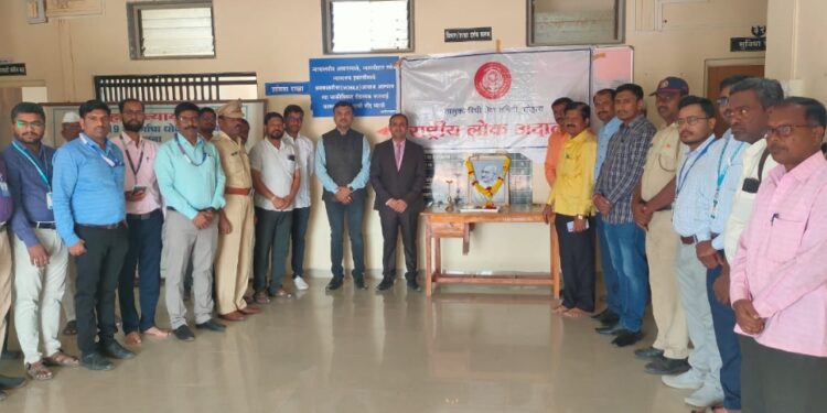 लोहारा येथील दिवाणी न्यायालयात राष्ट्रीय लोकअदालत संपन्न