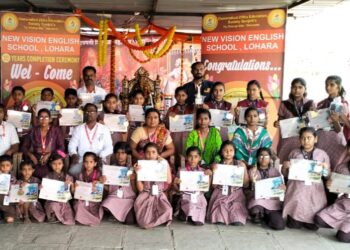 न्यू व्हिजन इंग्लिश स्कूलच्या विद्यार्थ्यांनी केली सुवर्णपदकांची कमाई