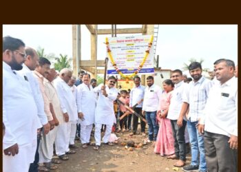 आ. ज्ञानराज चौगुले यांच्या हस्ते 5 कोटी 80 लाखांच्या विकास कामांचे भूमिपूजन