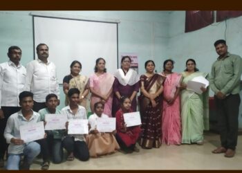 जिल्हास्तरीय कलाउत्सवात सास्तूर निवासी दिव्यांग शाळेचा संघ प्रथम