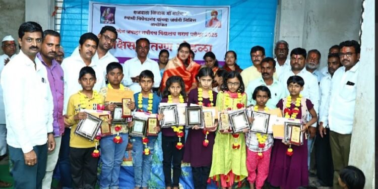 माकणी येथील नवोदय विद्यालय प्रवेश सराव परीक्षेस उत्स्फूर्त प्रतिसाद; पाचशे पेक्षा जास्त विद्यार्थ्यांनी दिली परीक्षा