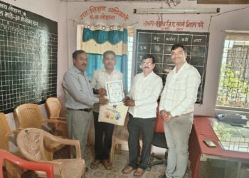 विनोबा ॲप मधील कामगिरीबद्दल मल्लिकार्जुन कलशेट्टी यांचा सन्मान