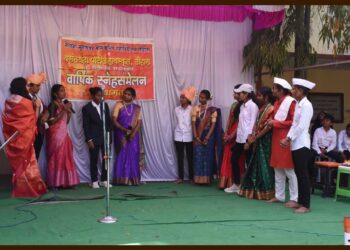 लोहारा शहरातील वसंतदादा पाटील हायस्कूल संलग्न नेताजी सुभाषचंद्र बोस कनिष्ठ महाविद्यालयातील स्नेहसंमेलन उत्साहात