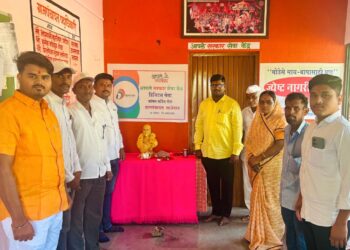 सालेगाव ग्रामपंचायत कार्यालयात शिवजयंती साजरी