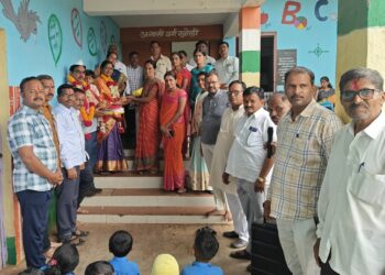 हिप्परगा (रवा) येथील मुख्याध्यापिका उलन कांबळे यांचा सेवानिवृत्तीनिमित्त सत्कार