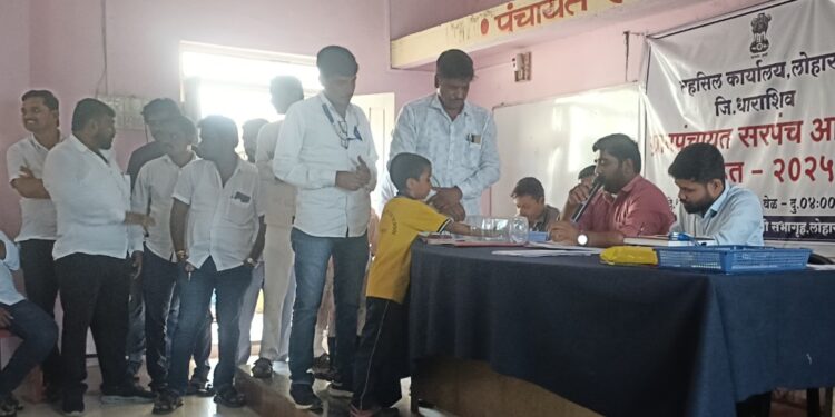 लोहारा तालुक्यातील एकूण ४४ ग्रामपंचायतीच्या सरपंच पदासाठी आरक्षण सोडत