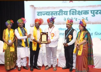 जिल्हा परिषद शिक्षक अनिल अर्जुने राज्यस्तरीय आदर्श शिक्षक पुरस्काराने सन्मानित