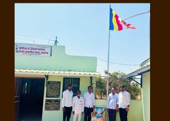 सालेगाव येथे डॉ. बाबासाहेब आंबेडकर जयंती साजरी