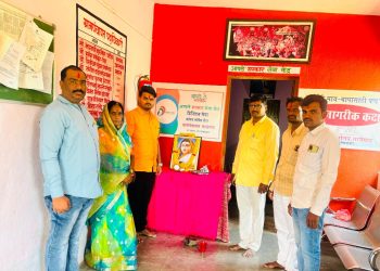 सालेगाव ग्रामपंचायत कार्यालयात पुण्यश्लोक अहिल्यादेवी होळकर जयंती साजरी